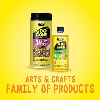 Goo Gone Glue & Tape Adhesive Remover - 4 Ounce Removes Adhesives Stickers Crayon Gum Window Decals Glitter Labels