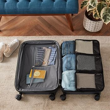 Amazn Basics Packing Cubes Small 4-Piece Set - Black