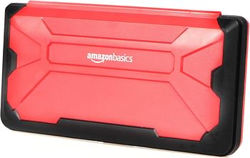 Amazn Basics Vault Case for Nintendo Switch, 10.5 x 5.4 x 1.8 inches, Red (Not compatible with Nintendo Switch OLED model)