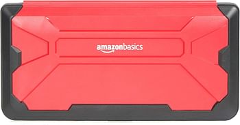 Amazn Basics Vault Case for Nintendo Switch, 10.5 x 5.4 x 1.8 inches, Red (Not compatible with Nintendo Switch OLED model)