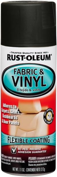 Rust-Oleum AUTORF +SSPR 6PK VINYL&FABRIC BLACK FLAT