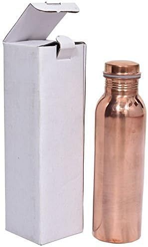 Copper Stylish Bottle Joint Free with Ayurvedic benefited 100% Pure & Leak Proof Bottle