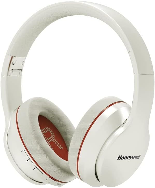 Honeywell Trueno U10 Bluetooth V5.0 Wireless On Ear Headphone with mic, ANC, Upto 20H Playtime, 40mm Drivers, Integrated Controls, Deep Bass, IPX4, 3.5mm, Padded Ear Cushions, Voice Assistant Enabled