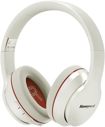 Honeywell Trueno U10 Bluetooth V5.0 Wireless On Ear Headphone with mic, ANC, Upto 20H Playtime, 40mm Drivers, Integrated Controls, Deep Bass, IPX4, 3.5mm, Padded Ear Cushions, Voice Assistant Enabled