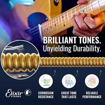 Elixir Strings 19002 Electric Guitar With Optiweb Coating Super Light (.009-.042)