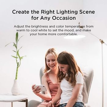 Yeelight Smart Light Bulb, Dimmable and Tunable White, App & Voice controll Wi-Fi Smart Bulb, Alexa Compatible, no hub Bridge Switch Required, 2700K-6500K A19 60W Equivalent Smart Home LED Bulbs