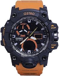 ASTRO Kids Analog-Digital Black Dial Watch A20808 - Orange