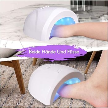 Faylor Nail Dryer UV Gel Nail Lamp Gel Nail Polish LED UV Light Professional Nail Art Tools Accessories with 3 Timer Setting 30/60/90S, Senor For Gel Nails and Toe Nail Curing