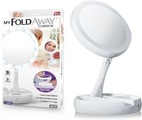 Mirror Fold Led Wht 10x