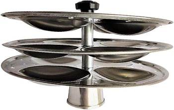 Stainless Steel Idli Stand, Idli Maker, Kitchen Appliances, 3 Rack Idli Stand Makes 12 Idlis