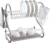 Delcasa DC1434 2 Layer Dish Rack 16 inch