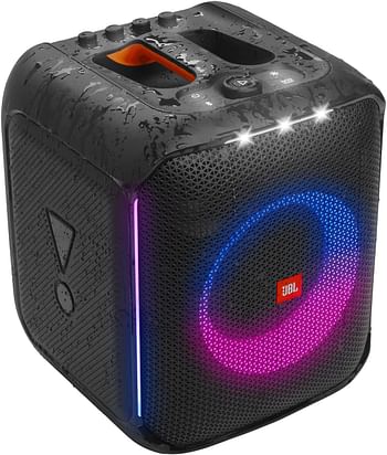 JBL Partybox Encore Portable Party Speaker with Digital Wireless Mic, 100W Powerful Sound, Dynamic Light Show, IPX Splash Proof, 10 Hours of Playtime, Multisource Playback (JBLPBENCORE1MICUK) - Black