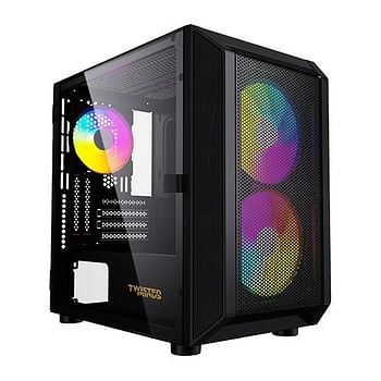 Twisted Minds Trident-03 Mid Tower Gaming Case – Black