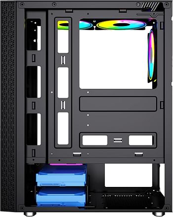 Twisted Minds Trinity-03 Mid Tower Gaming Case – Black