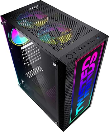 Twisted Minds Trinity-03 Mid Tower Gaming Case – Black