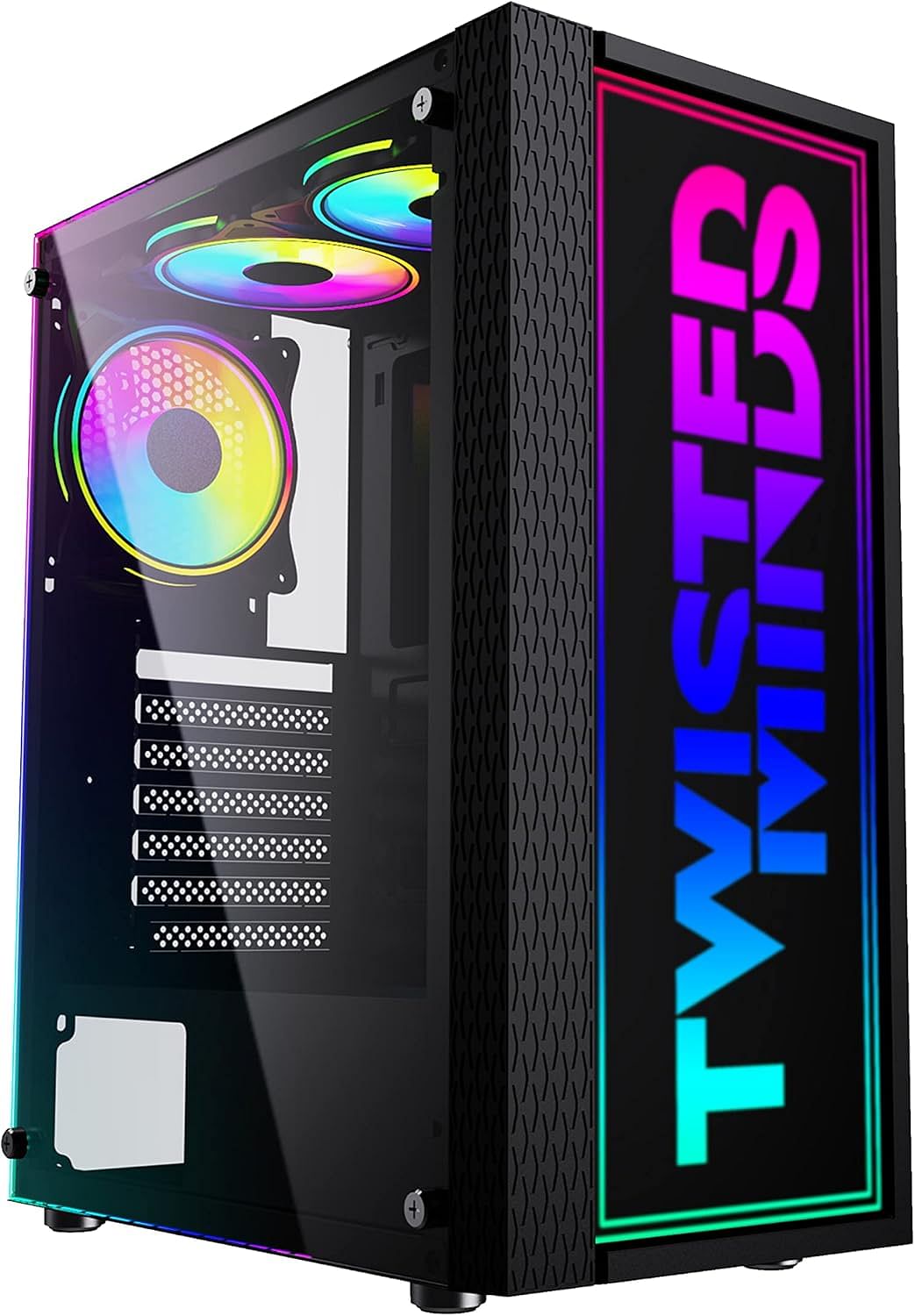 Twisted Minds Trinity-03 Mid Tower Gaming Case – Black