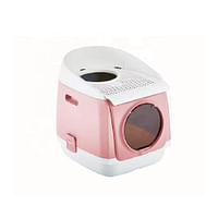 Pakeway Free Cabin Litter Box 45.9x54.9x49.2cm - Pink