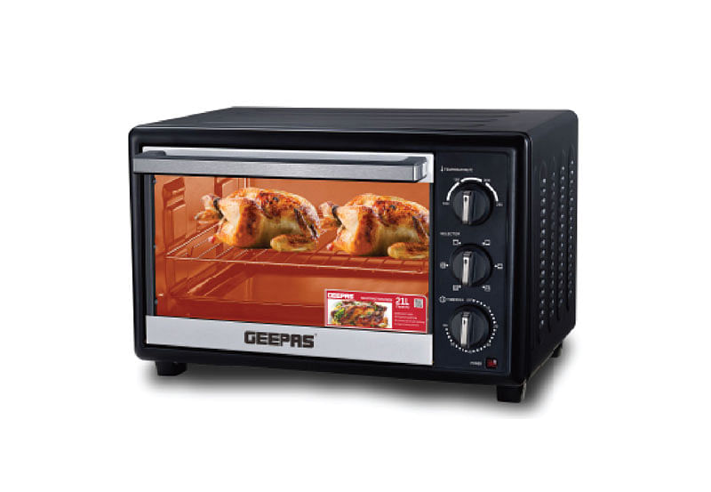 Geepas GO4464 Electric Oven With Rotisserie - Black