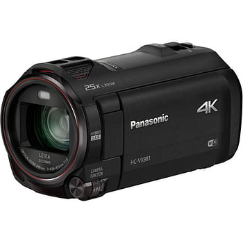 Panasonic 4K Ultra HD 3 Inch Touchscreen LCD Camcorder HC-VX981K - Black