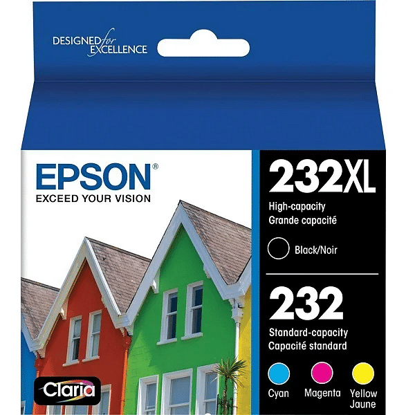 Epson 232 Claria Ink Cartridge 4 Pack T232XL-BCS