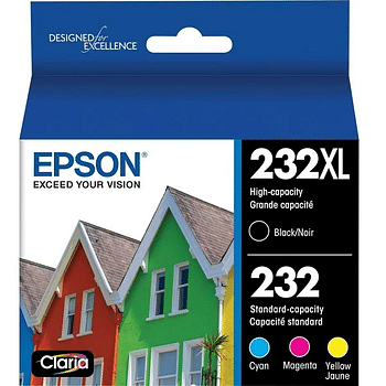 Epson 232 Claria Ink Cartridge 4 Pack T232XL-BCS