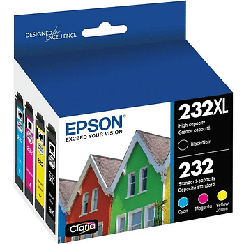 Epson 232 Claria Ink Cartridge 4 Pack T232XL-BCS