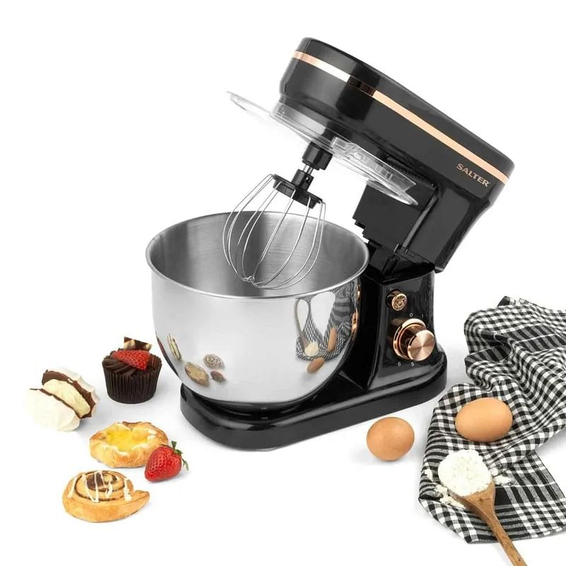 Imported Stand Mixer 5L 1000W 6-Speed Tilt-Head Food Mixer, Kitchen Electric Mixer with Dough Hook, Wire Whip & Beater