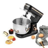 Imported Stand Mixer 5L 1000W 6-Speed Tilt-Head Food Mixer, Kitchen Electric Mixer with Dough Hook, Wire Whip & Beater