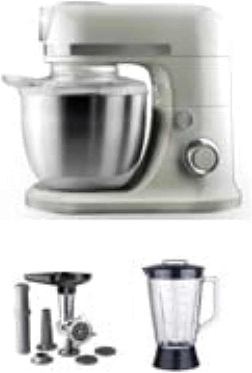 Akai Stand Mixer | Blender Jar | Meat Grinder | Heavy Duty | Stainless Steel | White Color | SMMA-H6231