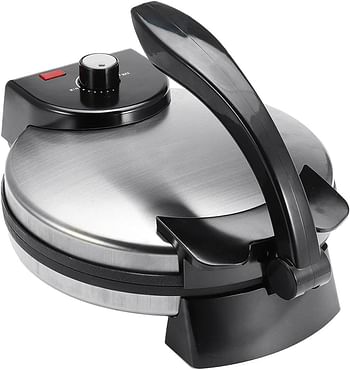 Clatronic Roti Maker 1200w Large Size Roti Maker Tortilla Press Tortilla Maker Aluminum, Electric Crepe Maker