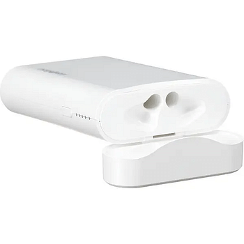 Chargeworx Power Bank 10000 Mah Dual Usb Slim With Airpod Holder (CX6866WH) White