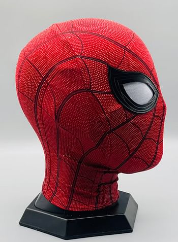 Spider-Man Mask Moving Eyes Cosplay Helmet Prop Remote Control Ring Toy Gift NEW-Multicolour