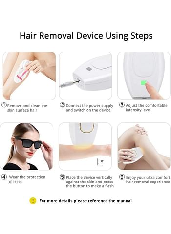 Laser Hair Removal IPL Epilator Painless Body Shaver for Women 500000 Flashes