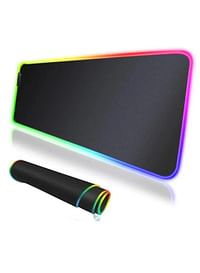 RGB Gaming Mouse Pad LED Mousepad with Non-Slip Rubber Base Soft Pad