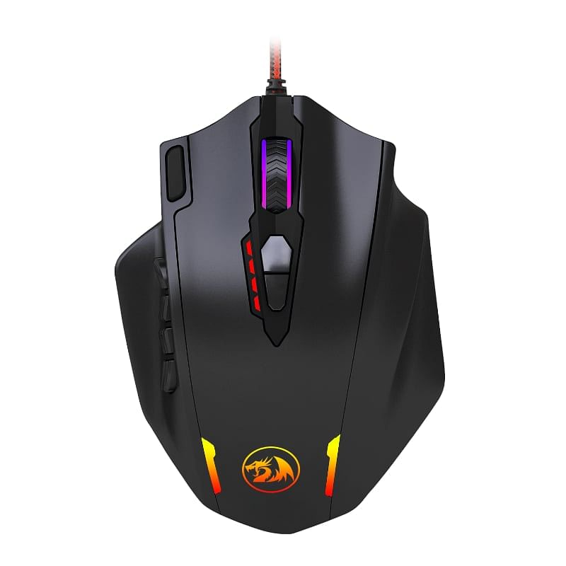 Redragon Impact 12400dpi Mmo Gaming Mouse – Black