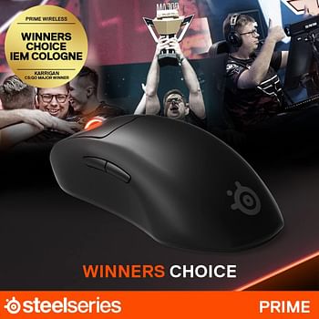 SteelSeries Prime Mini - Esports Performance Gaming Mouse - Optical Magnetic Switches - Mini Form Factor - Black