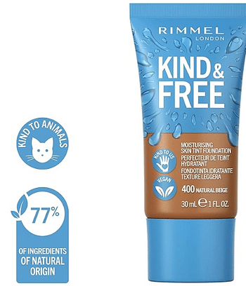 Rimmel Kind + Free Moisturising Skin Tint Foundation - Natural Beige 400