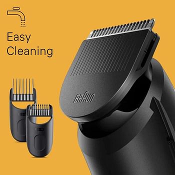 Braun BT 3410 Beard Trimmer 3 With Precision Wheel, 3 Styling tools, 50 mins Runtime. Ultra Sharp Blade, Ultimate Precision at Home, Look Barber Fresh Everyday