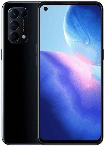 OPPO Reno 5A 5G Single Nano Sim +esim A1030P NFC 6.5 Inch FHD Display 90Hz Waterproof and dustproof 64+8+2+2 MP Quad Camera &16MP Front Camera 4000Mah Battery Fingerprint 128GB - 6GB RAM -Black