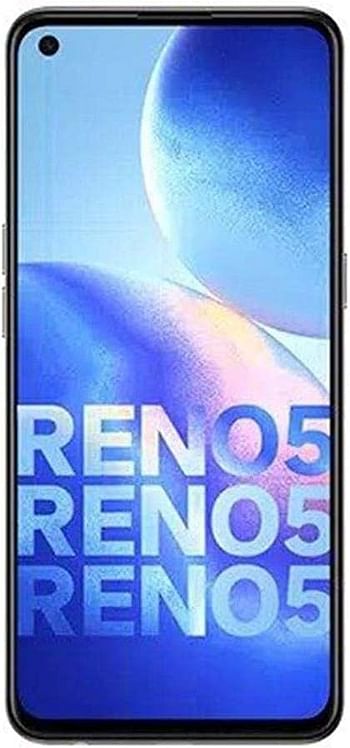 OPPO Reno 5A 5G Single Nano Sim +esim A1030P NFC 6.5 Inch FHD Display 90Hz Waterproof and dustproof 64+8+2+2 MP Quad Camera &16MP Front Camera 4000Mah Battery Fingerprint 128GB - 6GB RAM -Ice Blue