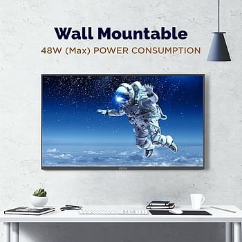 شاشة Elista LED مقاس 32 بوصة بتقنية FHD LED مع لوحة VA ومدخل HDMI وDP مع شاشة LED مع شاشة ألعاب ELS - V32VFHD