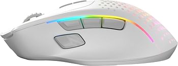 Glorious Model I 2 Wireless - MMO Gaming Mouse 9 Programmable Side Buttons, 16 Configurations with Layer Shift, Superlight 75g, 2 Swappable Magnetic Buttons, Perfect for FPS, MOBA & MMO - White