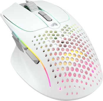 Glorious Model I 2 Wireless - MMO Gaming Mouse 9 Programmable Side Buttons, 16 Configurations with Layer Shift, Superlight 75g, 2 Swappable Magnetic Buttons, Perfect for FPS, MOBA & MMO - White