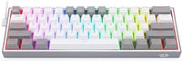 REDRAGON K617 Fizz RGB 60% Gaming Mechanical Keyboard Red Switches Full RGB LED Lighting Software Support - White Grey