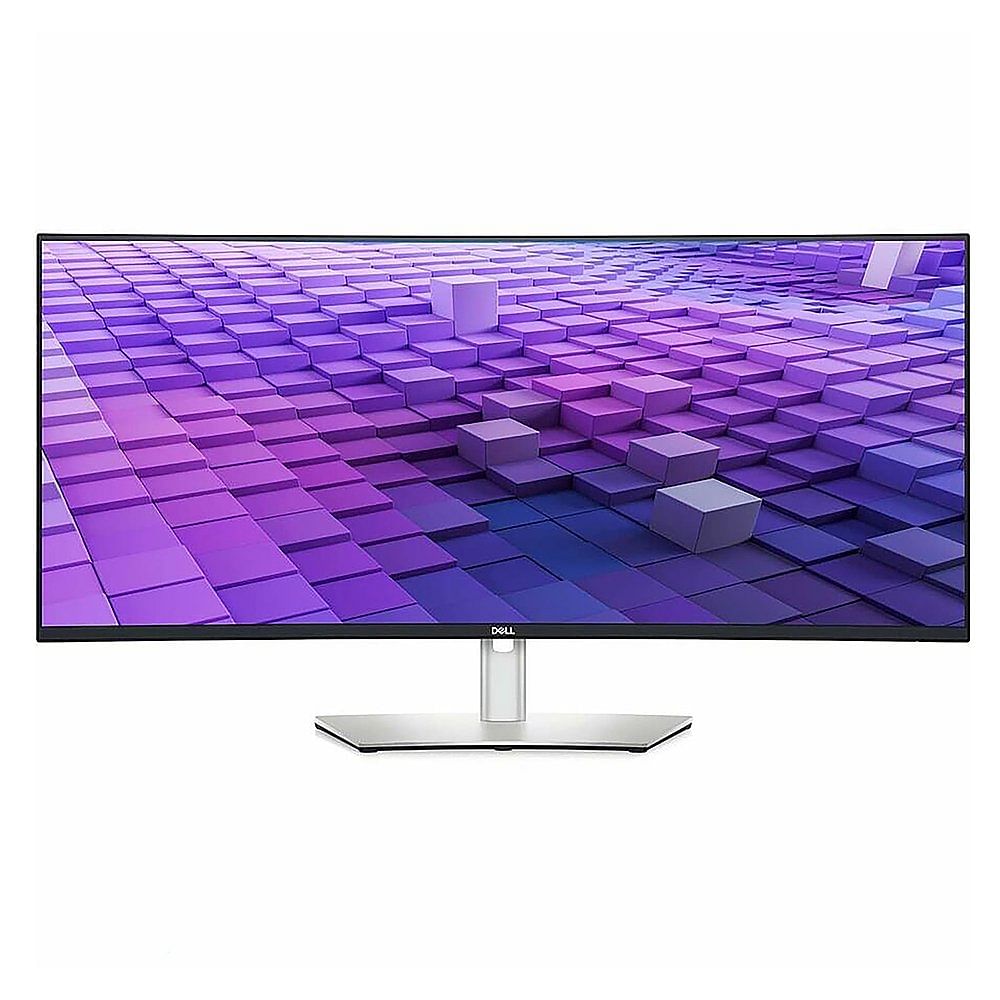 شاشة ديل التراشارب شاشة منحنية 38 بوصة IPS LED بمعدل تحديث 60 هرتز VGA وUSB وHDMI وDVI U3824DW - فضي