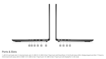 ديل لاتيتيود  3410  - شاشة 14 بوصة FHD IPS مضادة للتوهج - معالج من الجيل العاشر - ذاكرة وصول عشوائي DDR4 سعة 8 جيجابايت - قرص SSD سعة 256 جيجابايت - إيثرنت - HDMI - USB Type C - ويندوز 10 برو لوحة مفاتيح إنجليزية وعربة- فضي داكن