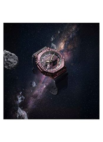 Casio G-shock Limited Milky Way Edition Men's Watch GM-2100MWG-1A octagonal bezel ion-plated metal with a laser-printed galaxy motif - purple