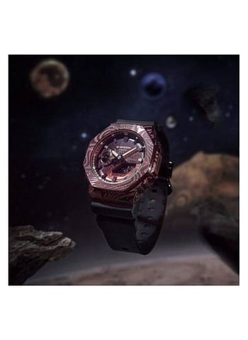 Casio G-shock Limited Milky Way Edition Men's Watch GM-2100MWG-1A octagonal bezel ion-plated metal with a laser-printed galaxy motif - purple