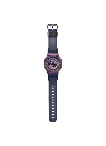 Casio G-shock Limited Milky Way Edition Men's Watch GM-2100MWG-1A octagonal bezel ion-plated metal with a laser-printed galaxy motif - purple