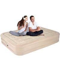 Double Air Bed, Air mattress Inflatable Bed, Ultra Plush Fiber Technology for Home, Travel Camping 200x150x40 cm